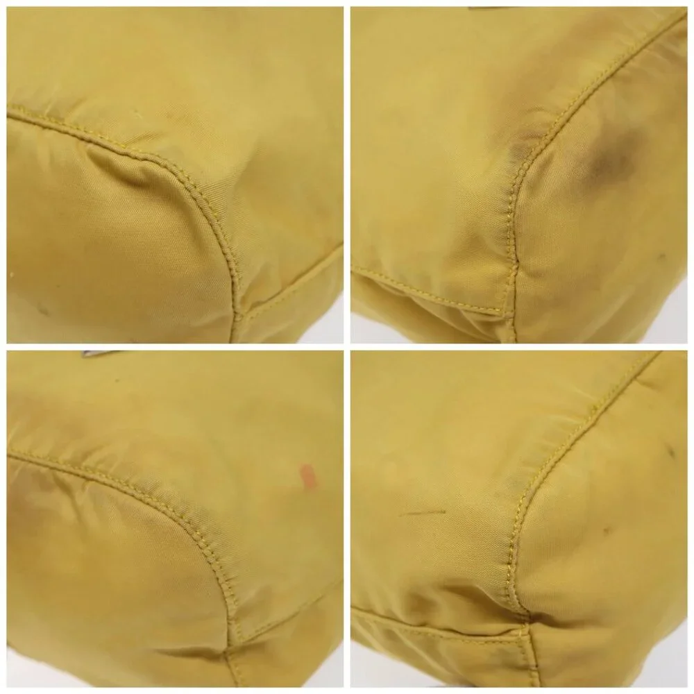 PRADA Pouch Nylon Yellow Auth - Picture 16 of 16